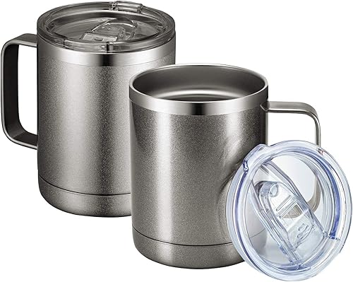 MEWAY - Taza de café con asa, vaso térmico MEWAY - Taza de café con asa, vaso térmico