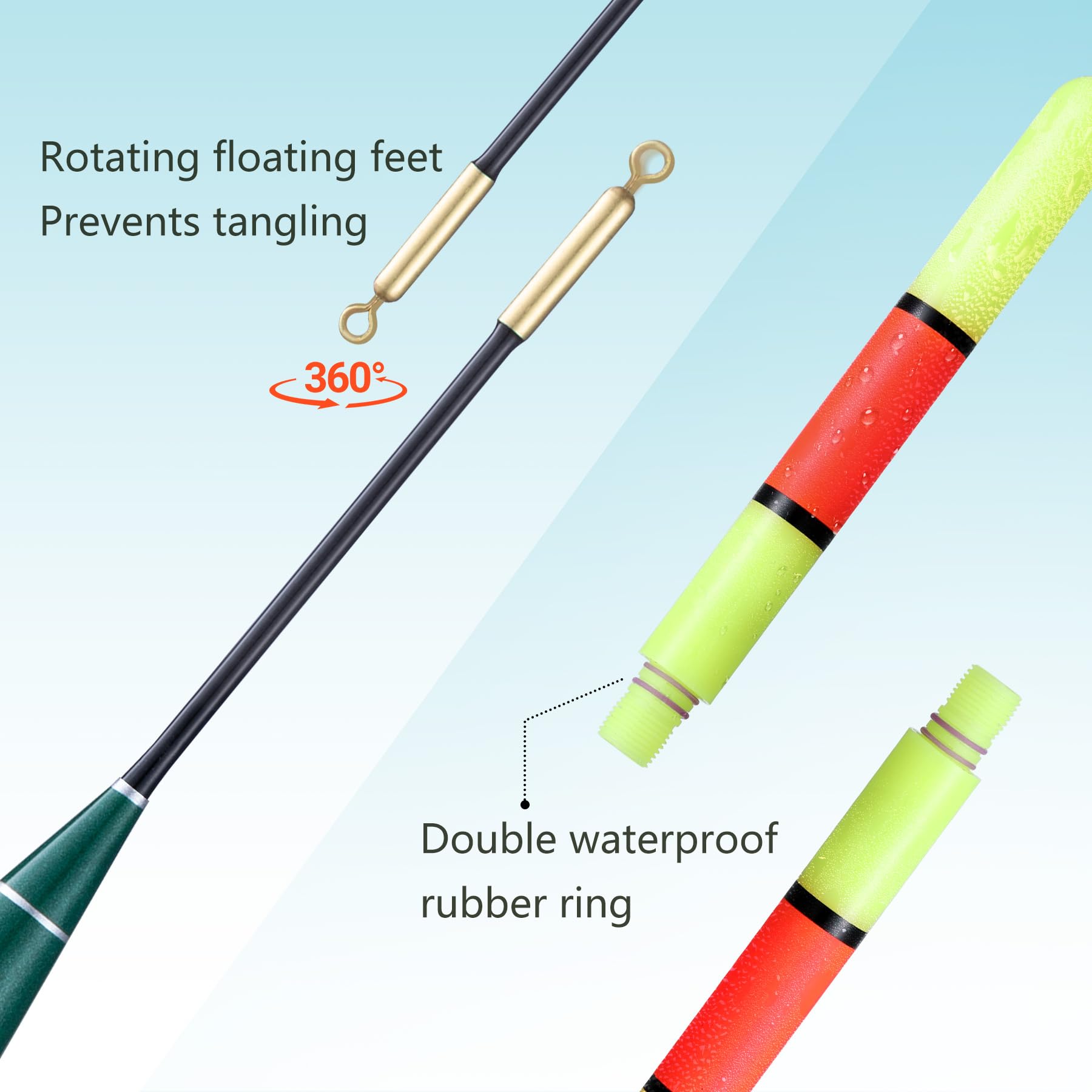 Flotadores de Pesca LED Recargables 10g 15g 20g Impermeables para Pesca Nocturna
