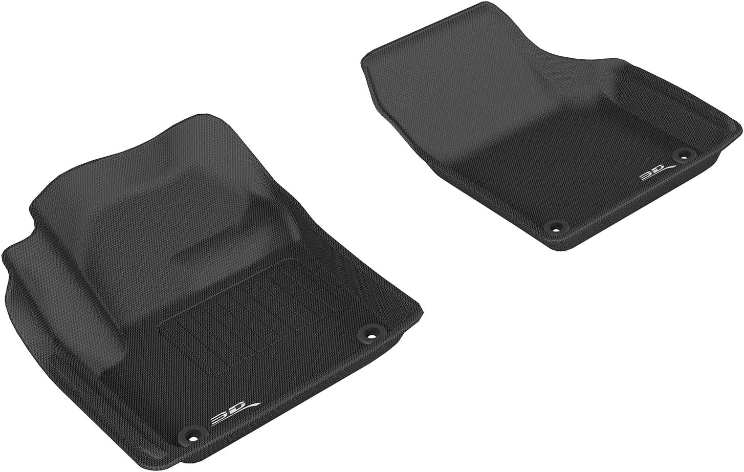 3D MAXpider Custom Fit Kagu Floor Mat (Black) Compatible for Land Rover Discovery Sport 2015-2019 - Front Row
