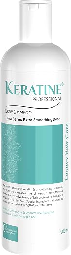 KERATINE PROFESSIONAL Smoothenig Shampoo For Weak &amp; Damaged Hair,1 Count