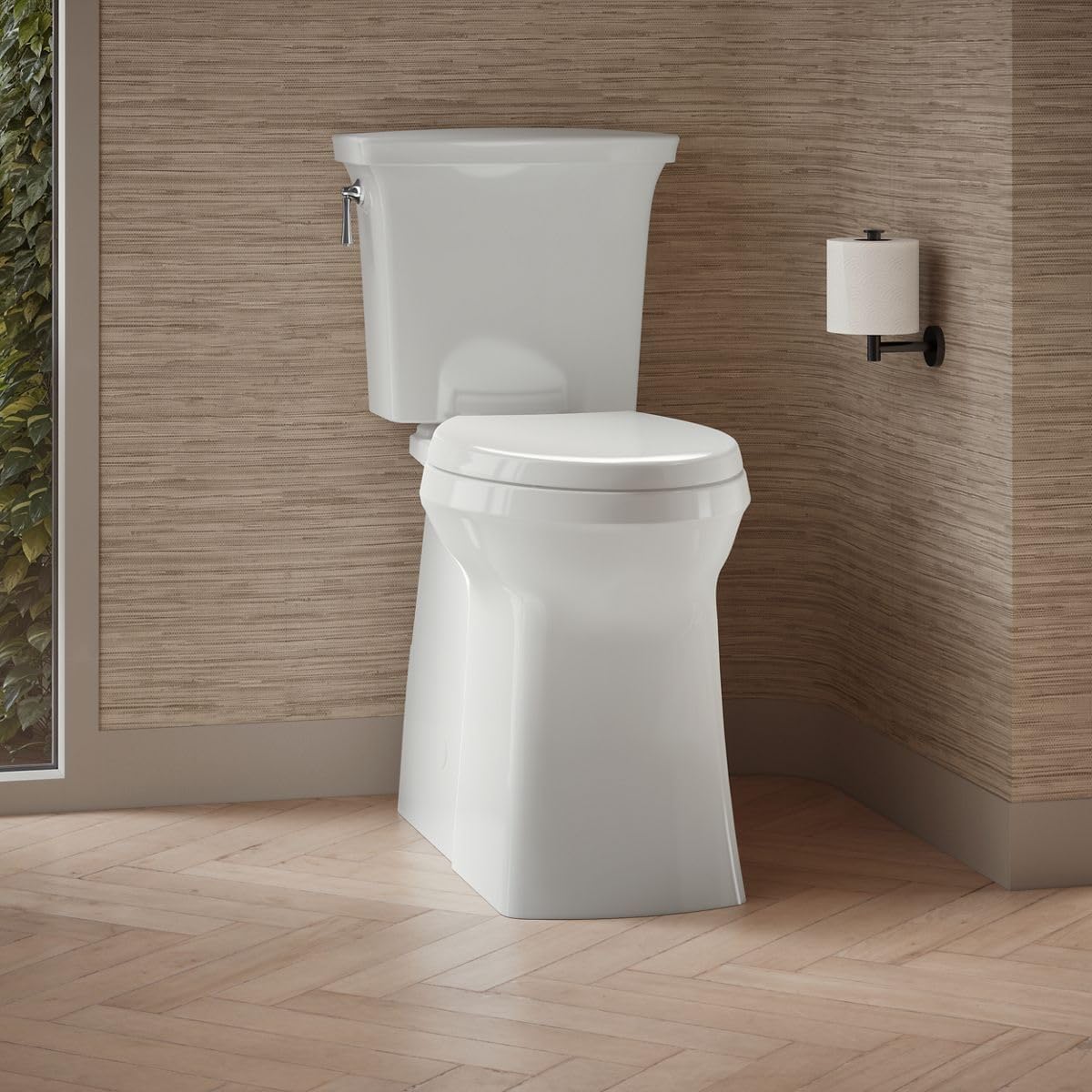 KOHLER Corbelle Tall Continuousclean Two-Piece Elongated Toilet With Skirted Trapway 1.28 Gpf