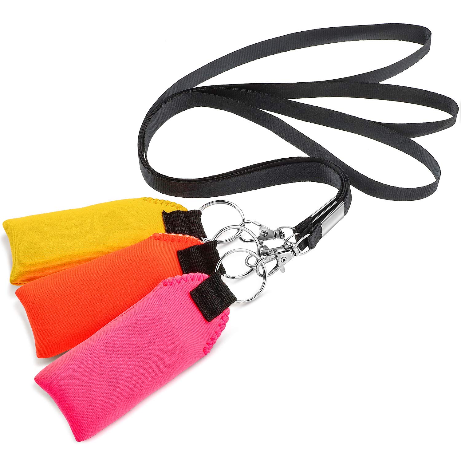 Snapklik.com : TecUnite Floating Neoprene Boat Keychain, 3 Pack Key ...