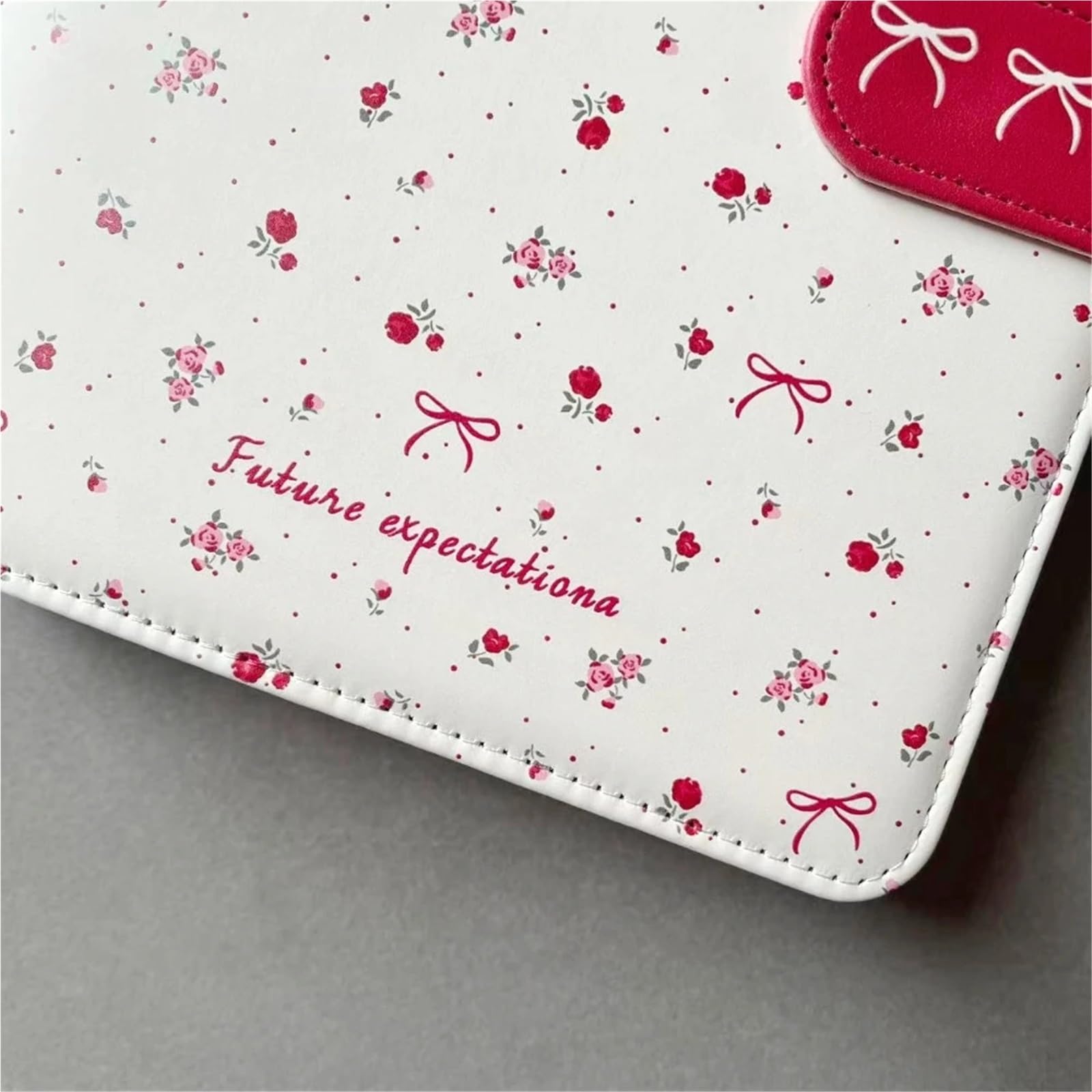 Album Fotos A5 Binder Kawaii Photocard 6 Ring 3inch Card PU Leather Idol Photo Album Cover For Picture Storage(Cover)