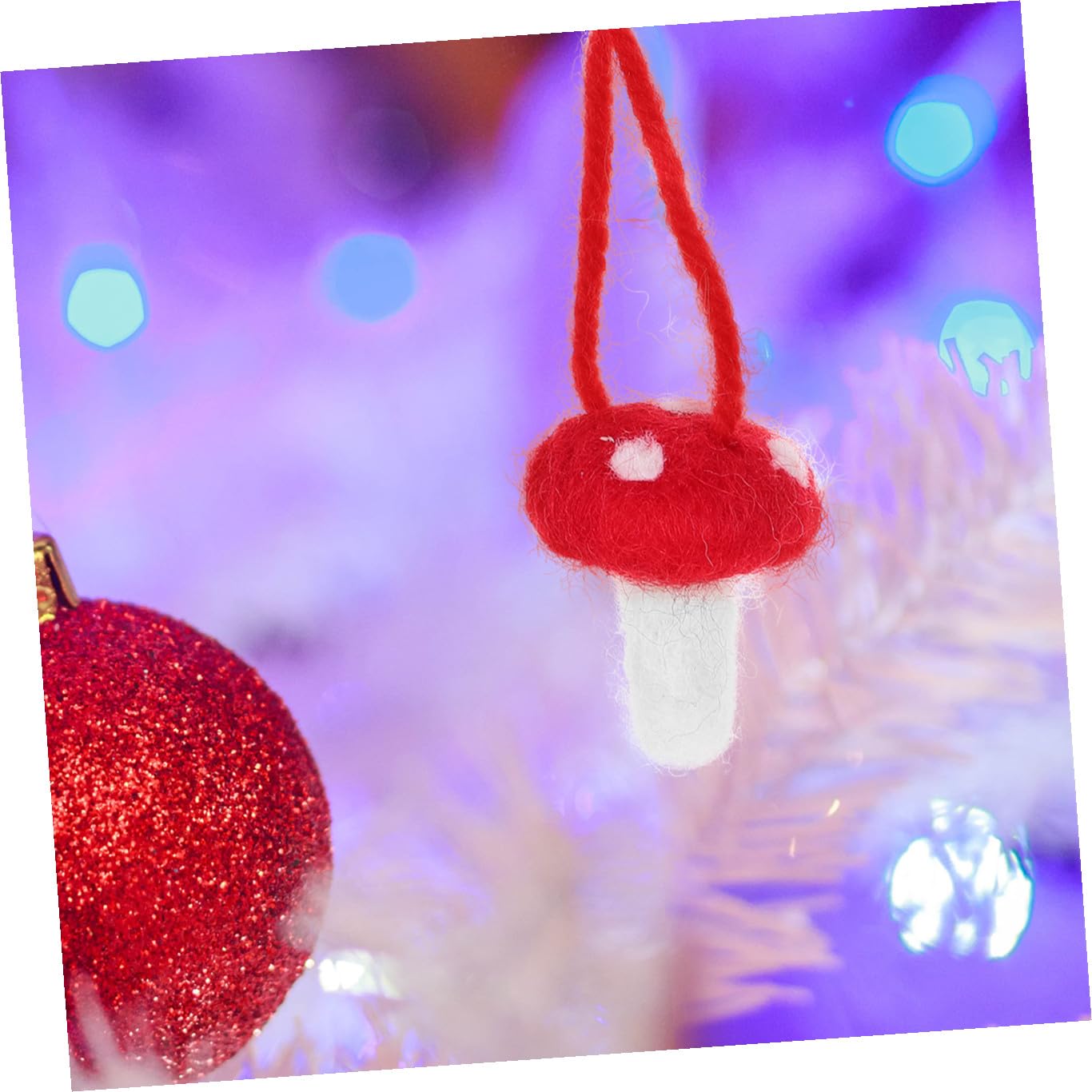 ABOOFAN 36 Pz Ciondolo albero di Natale ornamenti di peluche natalizi ornamento da appendere in feltro decorazioni natalizie etichette natalizie arredamento abbellimento natalizio