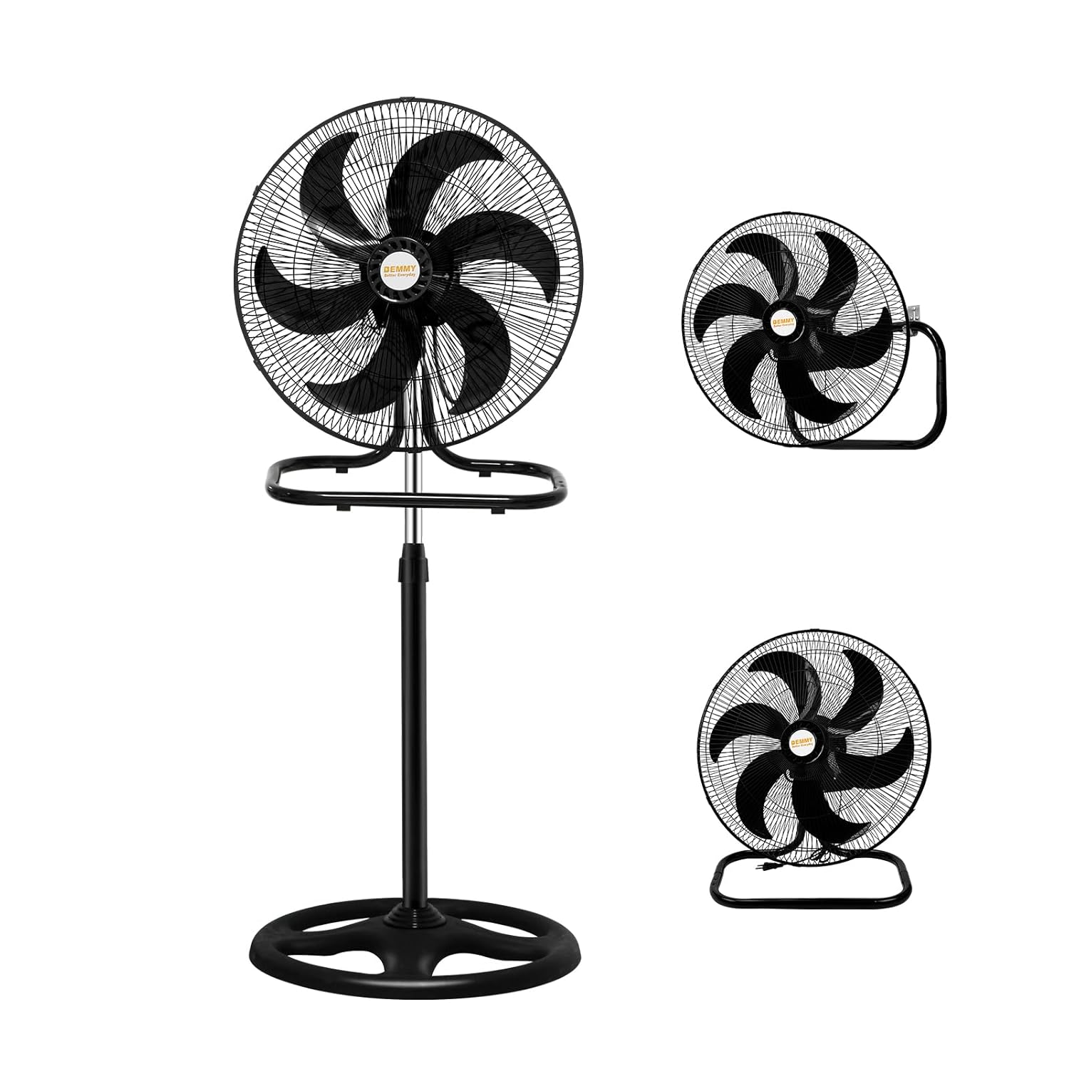 BEMMY Ventilador de Coluna 3 em 1, 28cm 127V 3 velocidades Ventilador Pequeno,Ventiladores com Pedestal