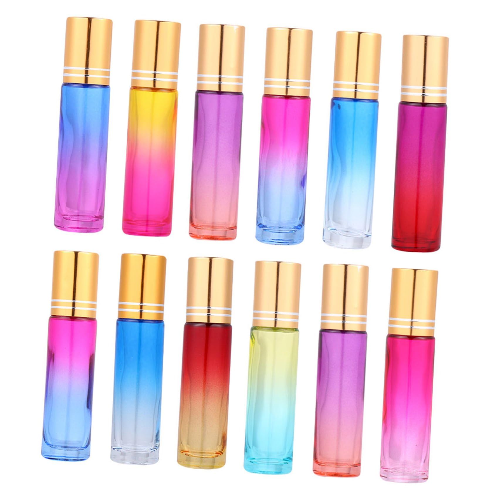 20stücke Glas-roll-fläschchen für Ätherische Öle Parfüm-fläschchen mit Transparentem Glas und Rollmechanismus für Einfache Anwendung und Reisen Zufällige Farbe