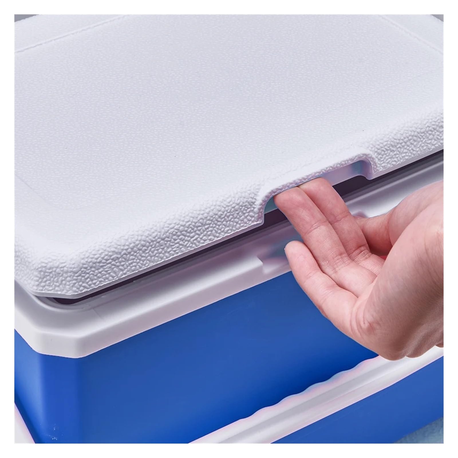 Refrigerador/congelador portátil for Coche de 3/3,8 l, Nevera portátil de Viaje, for Acampar al Aire Libre(White02)