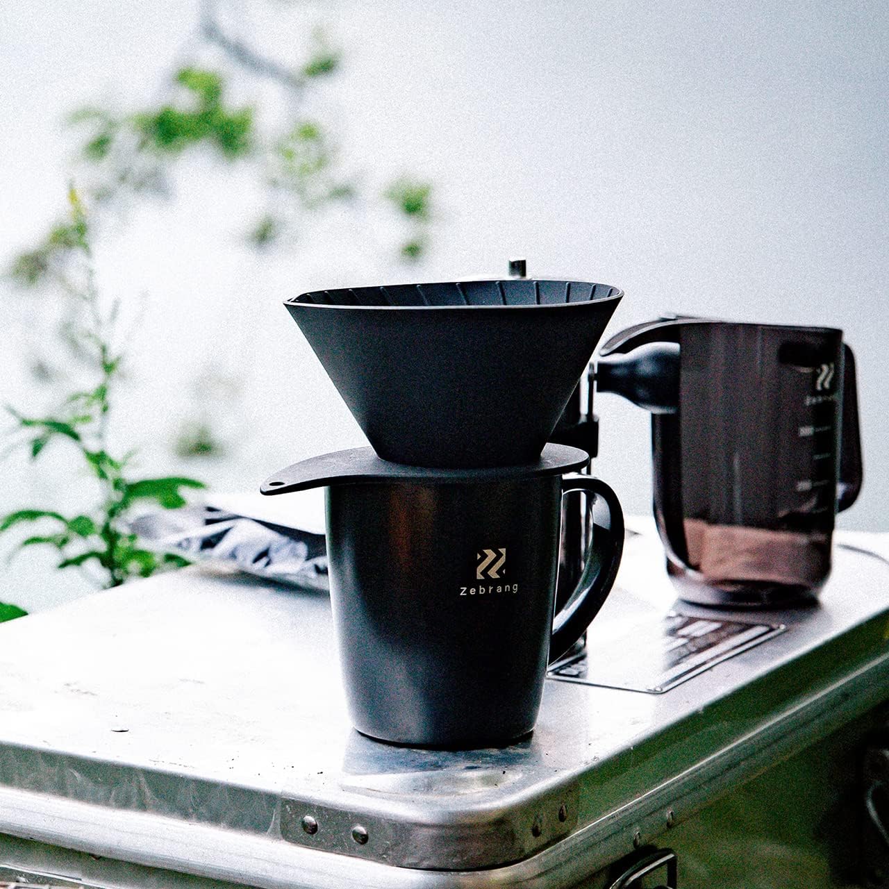 V60 Flat Dripper OUTDOOR CAMP LIGHTWEIGHT EASY TO CARRY POCKET-SIZE FOR 1 TO 4 CUPS OF COFFEE