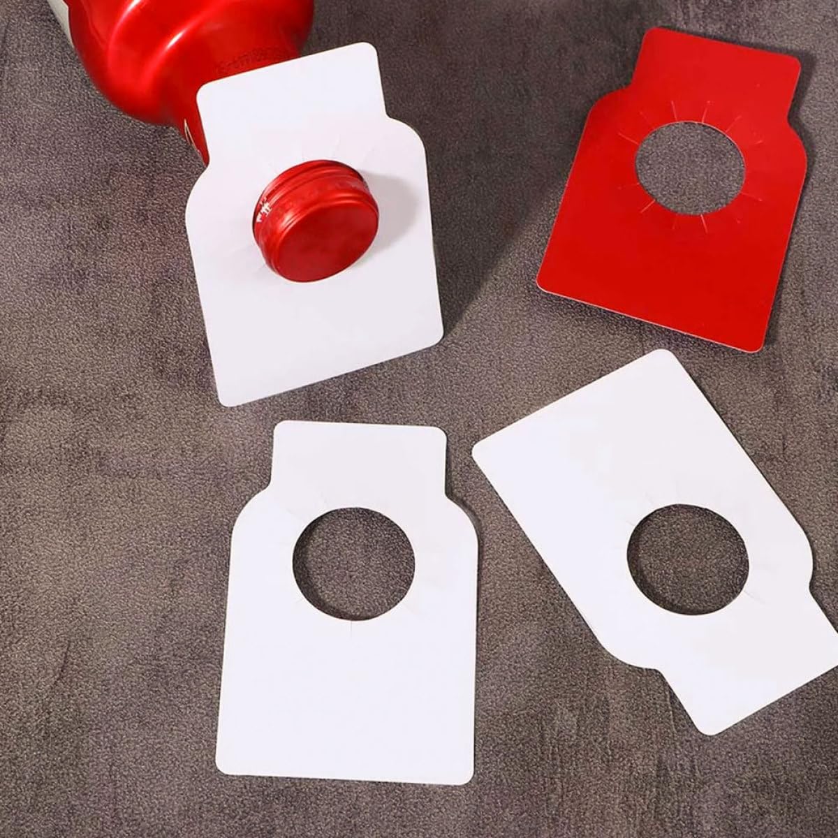 Etichette per Bottiglie di Vino Bifacciali Bianche PVC 200 Pezzi