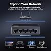 UGREEN Switch Ethernet, 5 Puertos Gigabit Plug & Play Divisor Ethernet | Hub de Red de Escritorio y Pared, No Administrable, Compacto, con LED, Silencioso sin Ventilador, para Cable de Internet, Laptop, Router, NAS 3