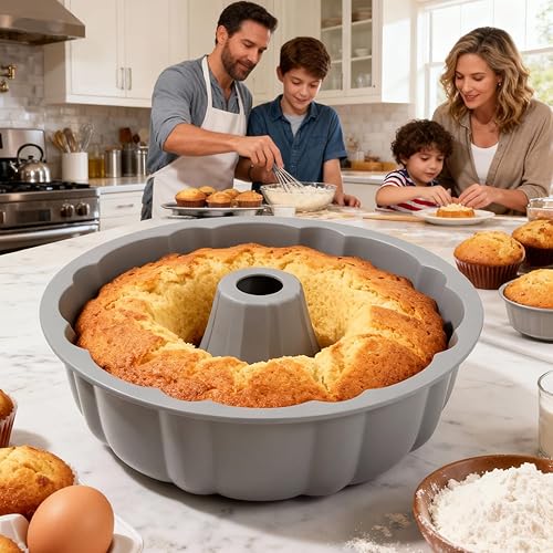 Miniatura 4 de SOV bandeja de silicona para tarta, moldes de silicona para tartas, utencilios de hornear antiadherentes de 25 cm para gelatina, moldes de silicona