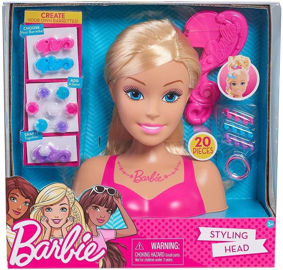 Barbie Glam Party 20 Piece Styling Head Set - Blonde