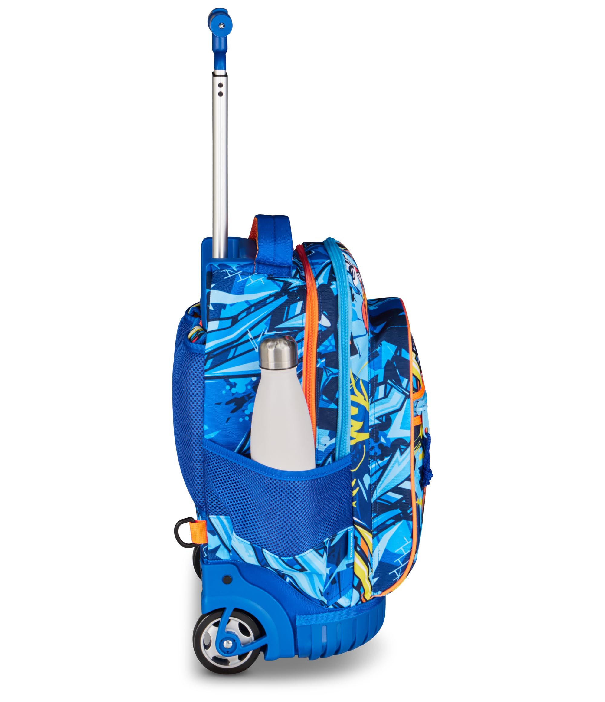 Mitama Zaino Trolley Run Maxi FunnySport, Spallacci a scomparsa, Bambini e Bambine, Tasca Porta Borraccia, Doppio uso, azzurro | Spallacci a scomparsa, Tasca Porta Borraccia, Doppio uso