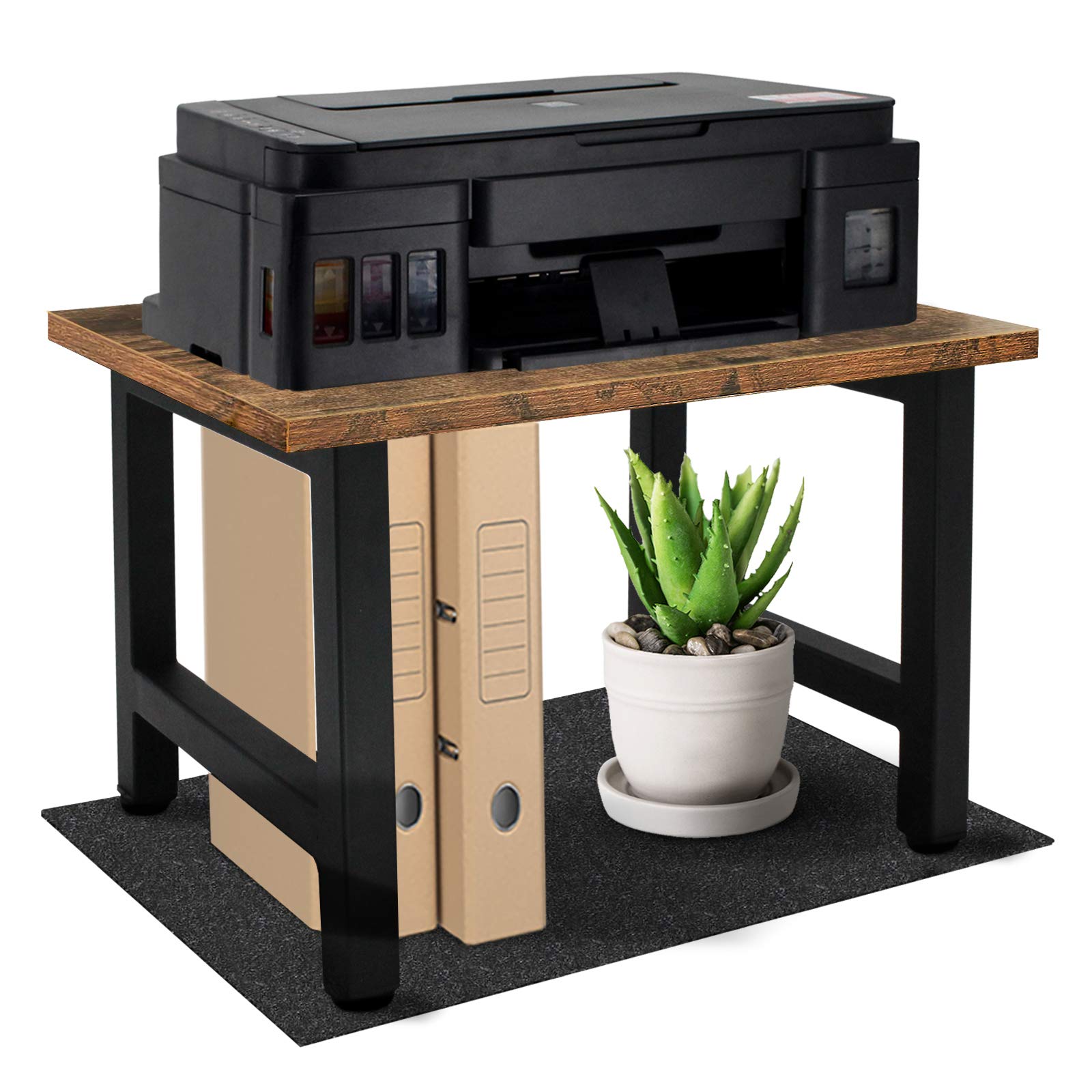 Buy Vintage Desktop Printer Stand with Felt Mat, SingleLayer Desk