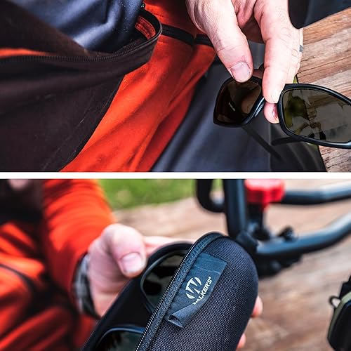 Miniatura 6 de Walker's IKON Forge - Gafas de tiro de marco completo, resistentes y antideslizantes para disparos, con tela para lentes y estuche de transporte