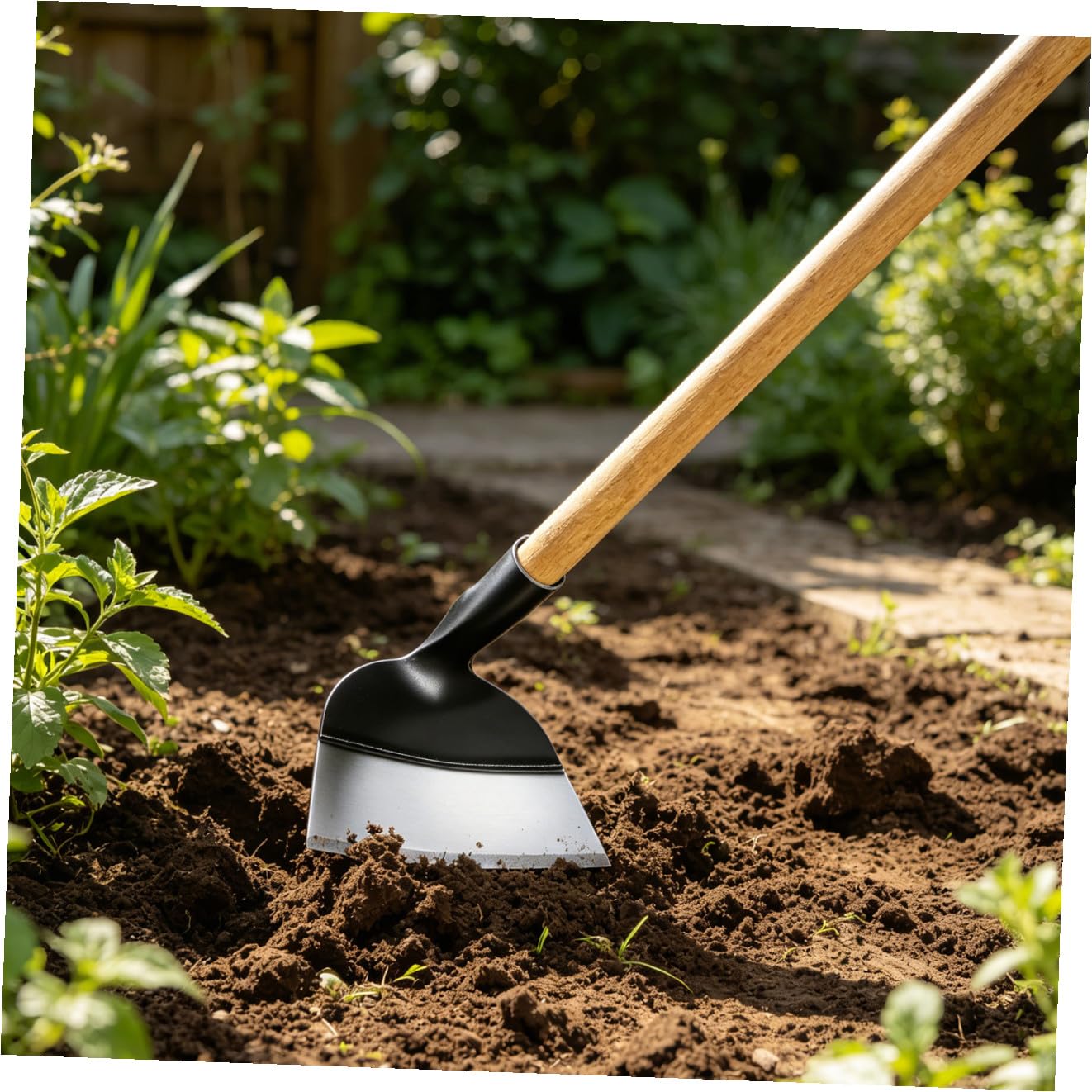 Zappetta senza Manico da Giardino in Acciaio Resistente per Diserbo e Giardinaggio per Terreni Duri e Coltivatori Esperti