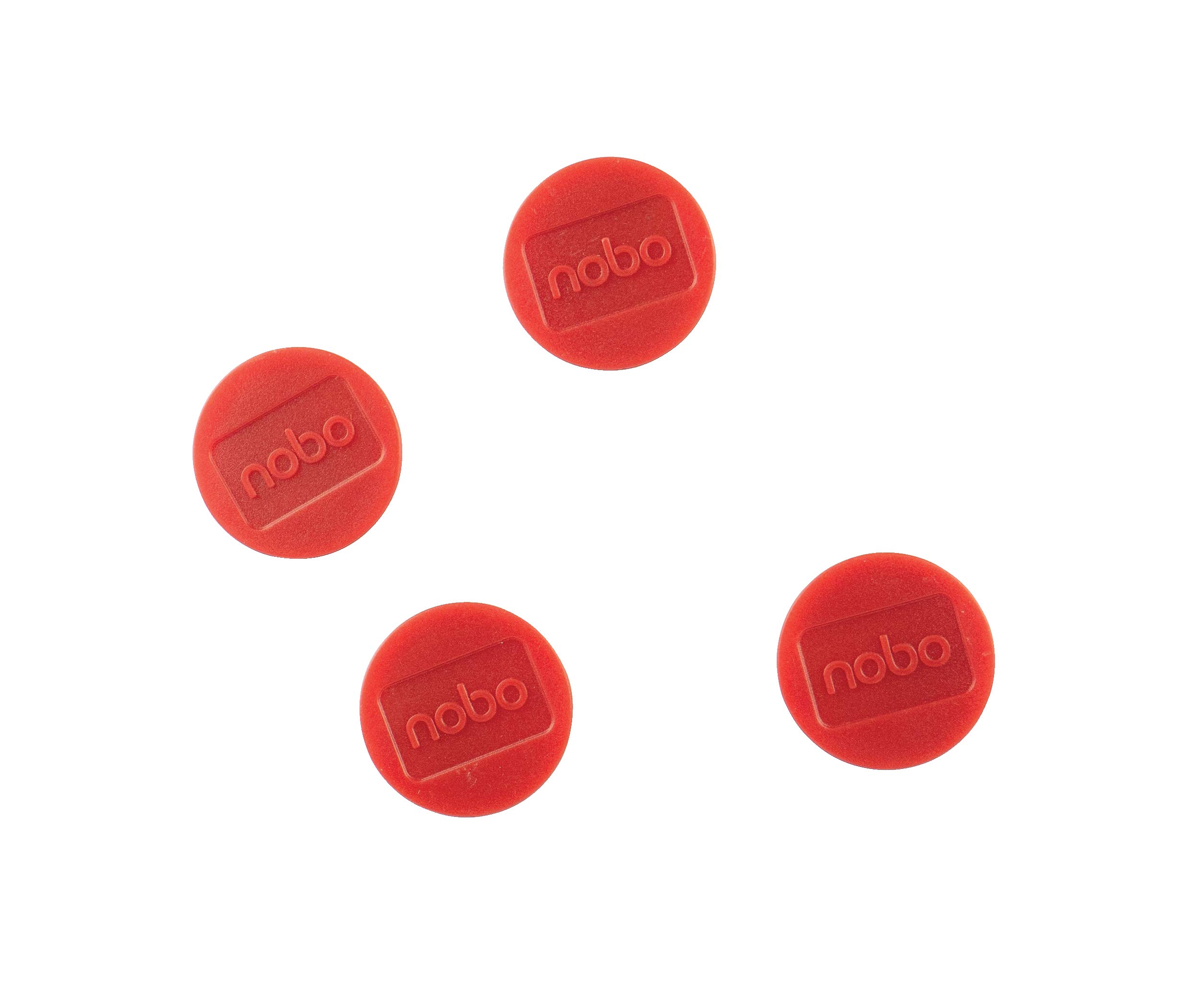 Nobo Magnetic Whiteboard Magnets, 30 mm, Pack of 4, 1901449, Coloured