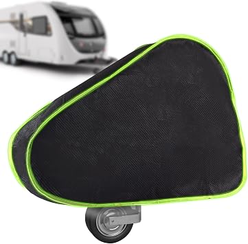 Trailer Hitch Cover,Outdoor Waterproof Dustproof Protective RV Jack Covers,Trailer Tongue Cover,Hook Tow Camper Drawbar Accessories,for Caravan Coupling Towing Hitch Black, 39.3x29.5x7.8In