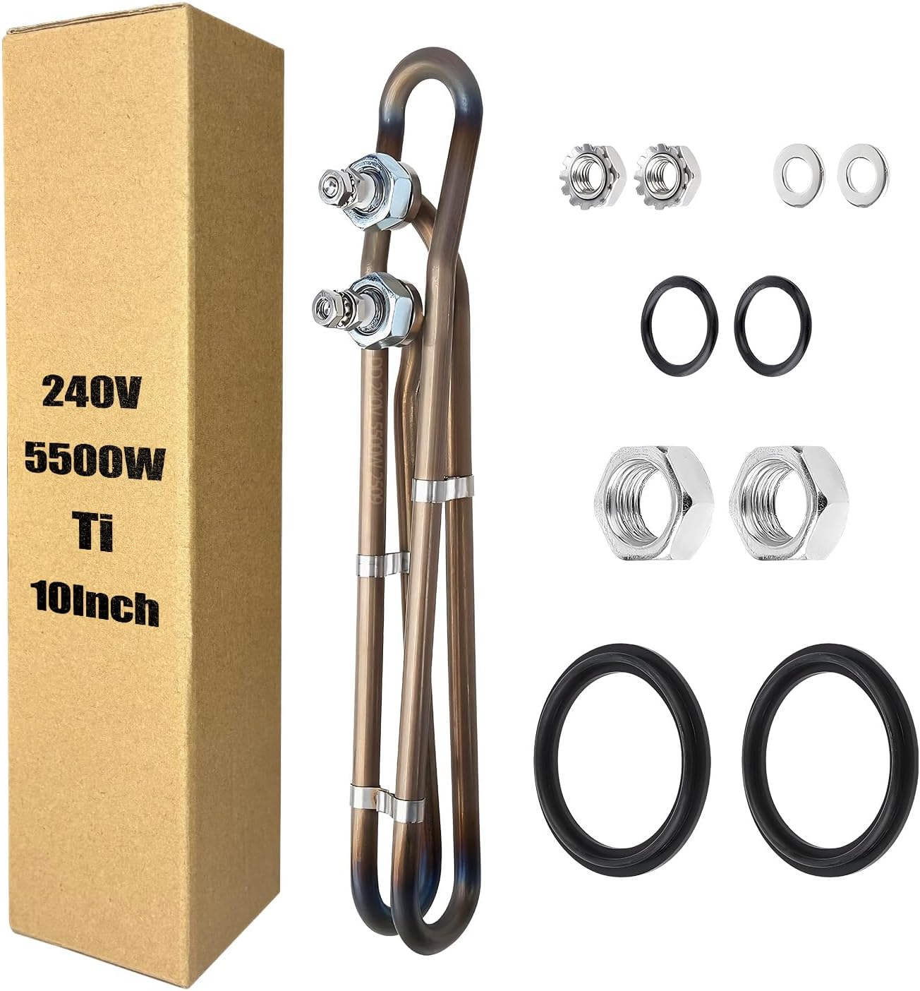 4/5.5kw 240v Hot Tub Heater Element for Balboa Spa Heater Element, Replacement Flo-Thru Universal Hot Tub Heating Element (5.5kw)