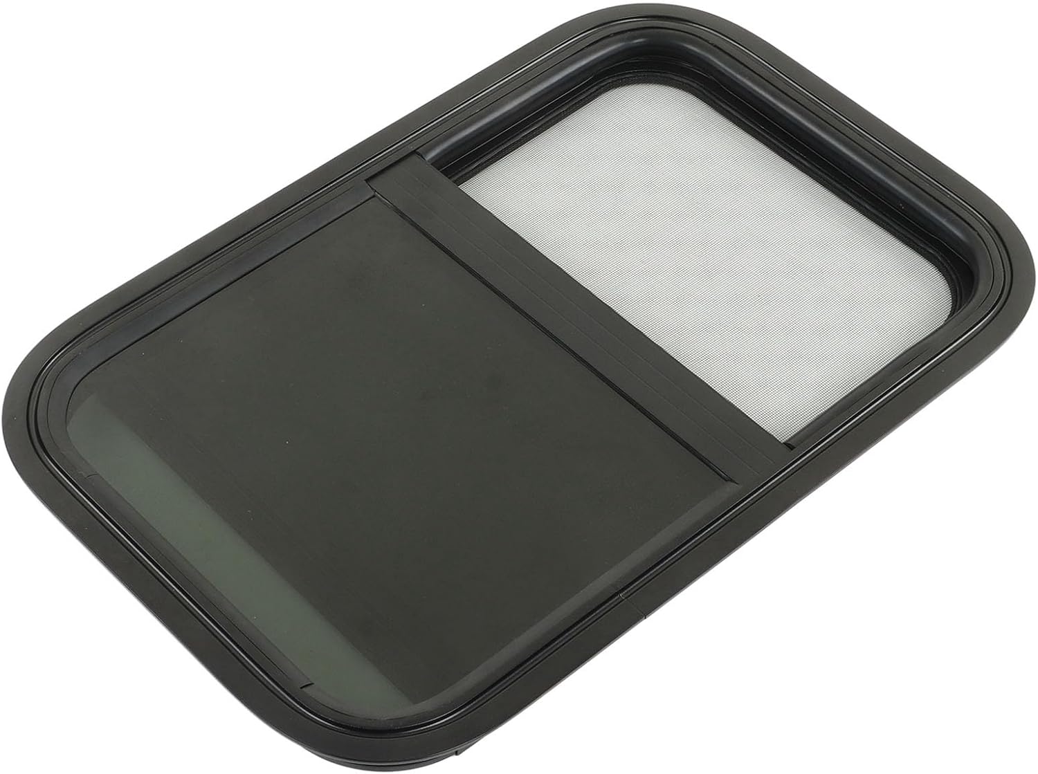 RV Sliding Trailer Window with Colored Glass, Ideal Solution for Campers, Rounded Edge Design, for Motorhomes