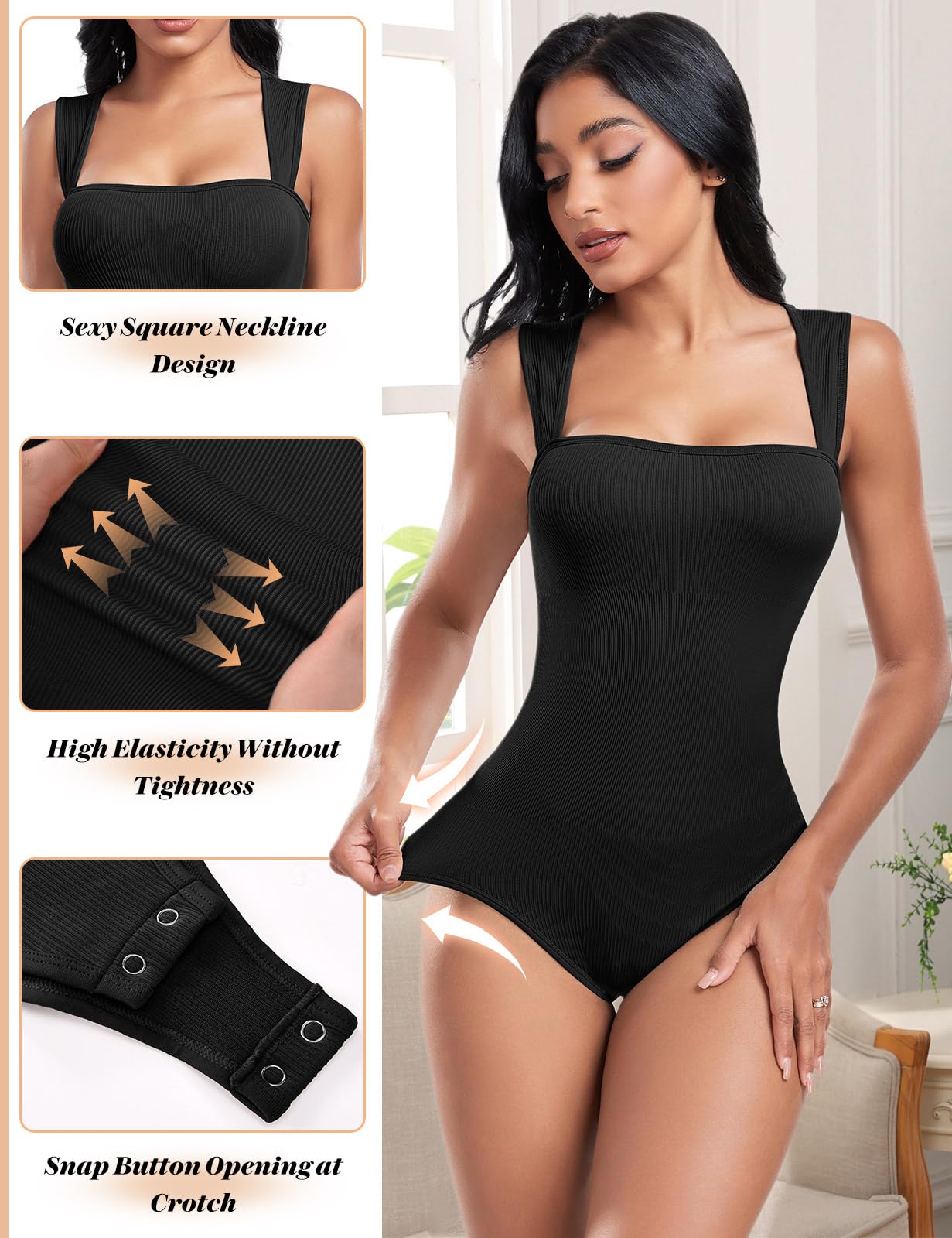 Tuopuda Body modelujące wyszczuplający brzuch kompresja tank top