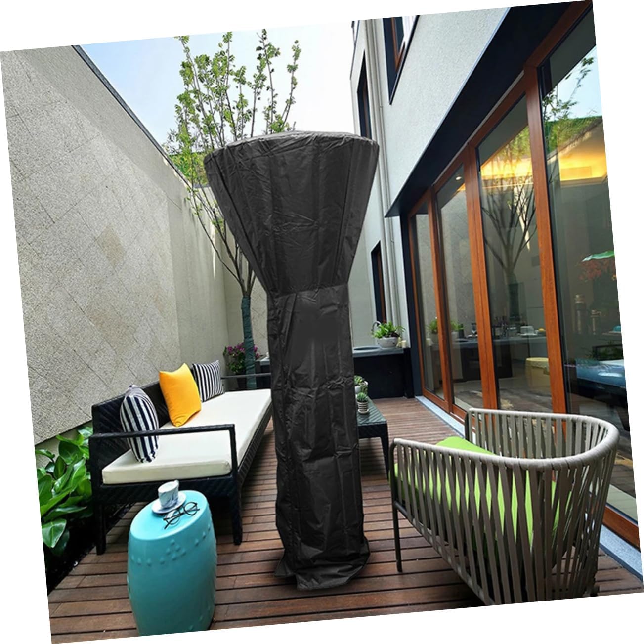 TOYANDONA 1Pc Outdoor Oxford Heater Cover Lightweight Protective Patio Heater Storage Cover Rain and Sun Protection Easy to Clean