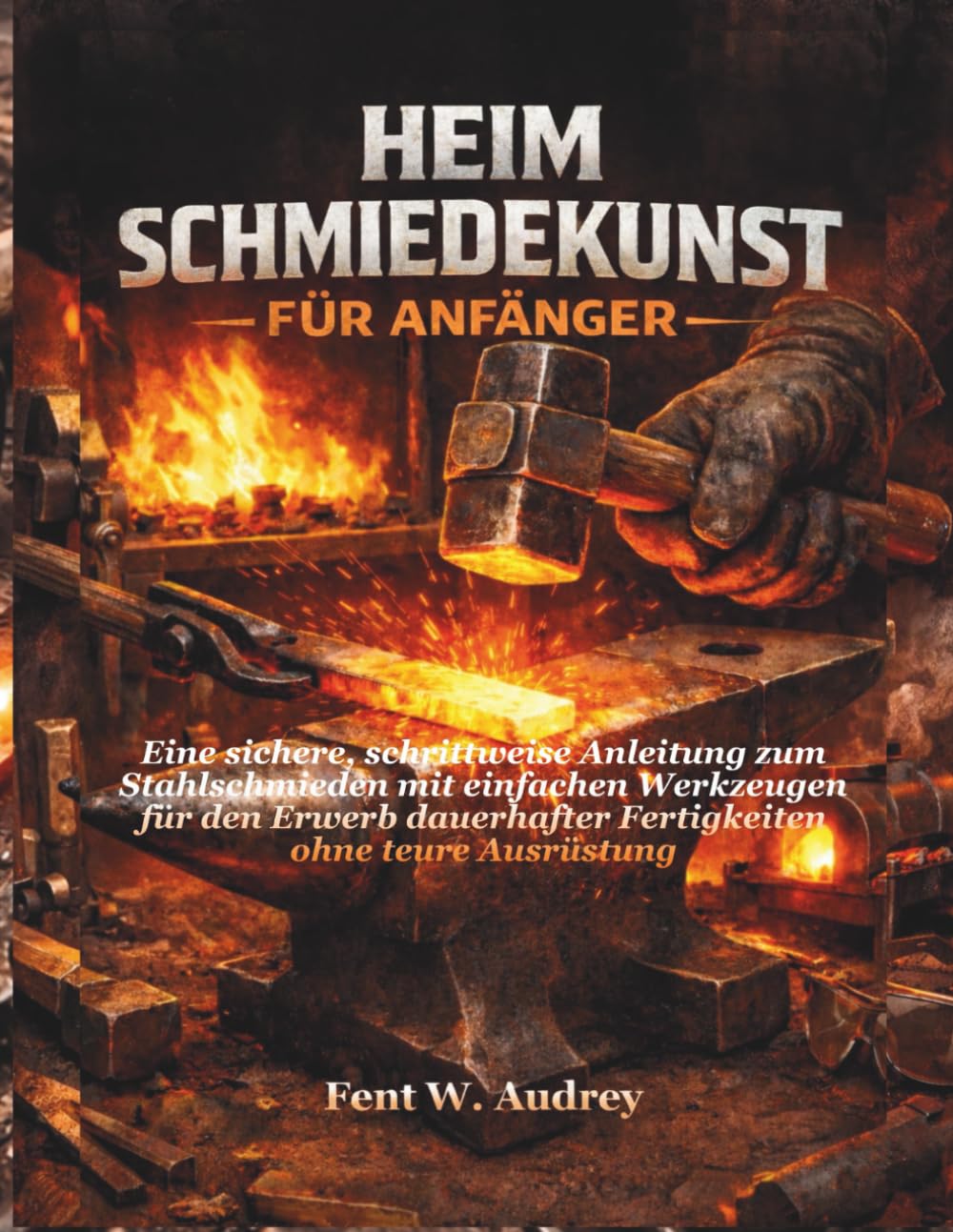 HEIM SCHMIEDEKUNST FÜR ANFÄNGER: Eine sichere, schrittweise Anleitung zum Stahlschmieden mit einfachen Werkzeugen für den Erwerb dauerhafter Fertigkeiten ohne teure Ausrüstung