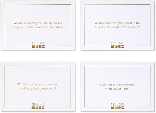 Miniatura 6 de Tell Me More Family Edition - Un juego de inicio de conversación familiar de 52 preguntas para fomentar la comunicación y profundizar las conexiones