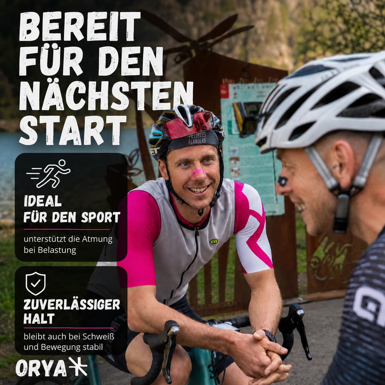 ORYA, 30 Stück Nasenpflaster Schnarchen, Sport Nose Strips, Atmungshilfen und Schnarchstopper, Rose