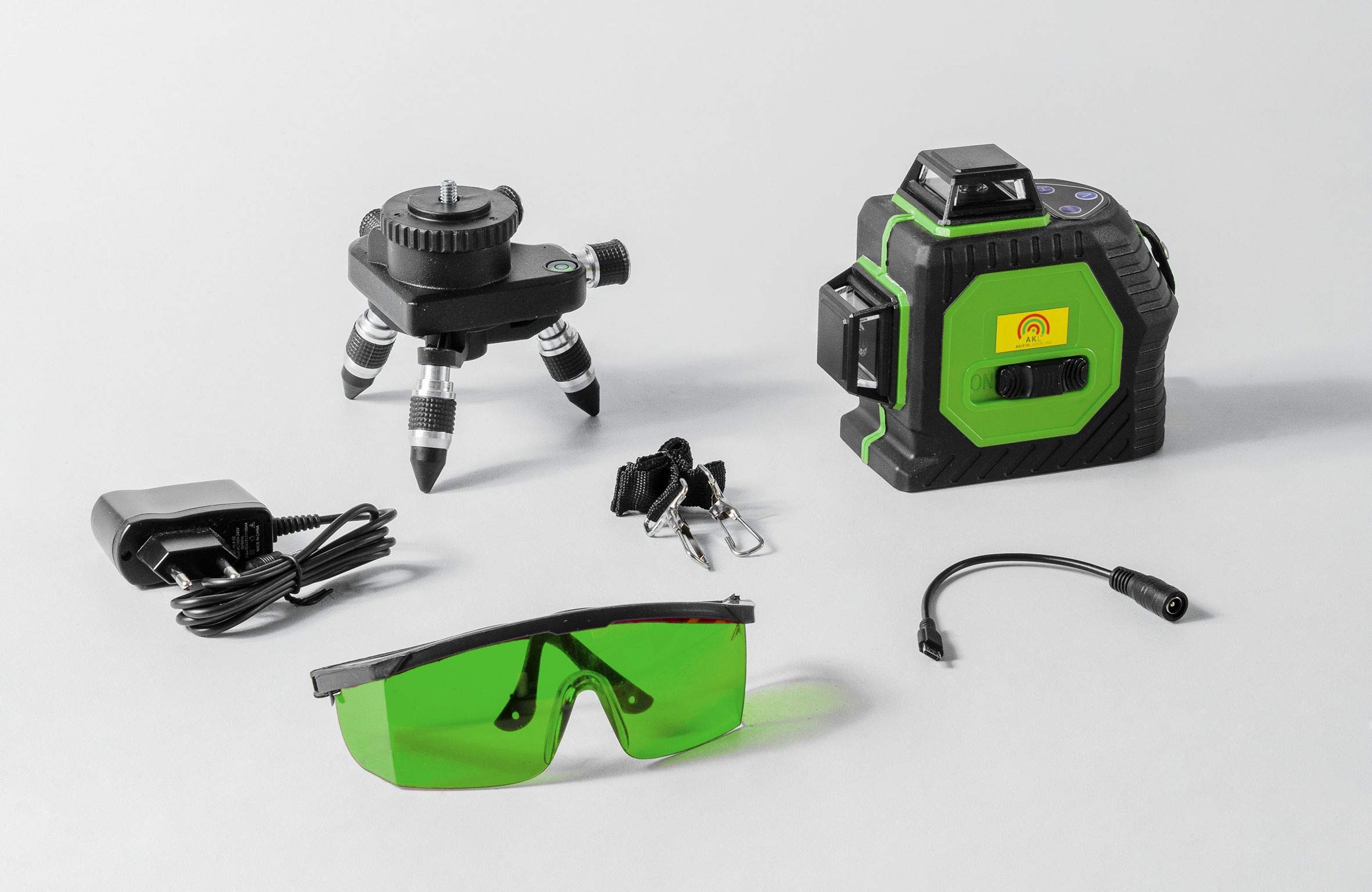 Akifix NSM29450G Livello Laser Autolivellante a Pendolo Cassiopea, Raggio Verde, Akl