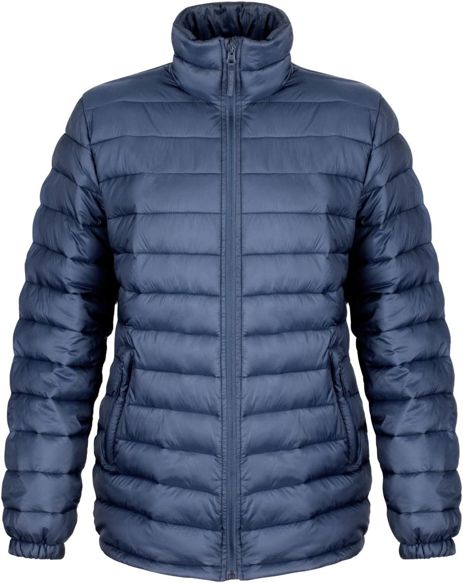Result Ladies/Womens Ice Bird Padded Jacket (Water & Windproof) (XL) (Navy Blue)