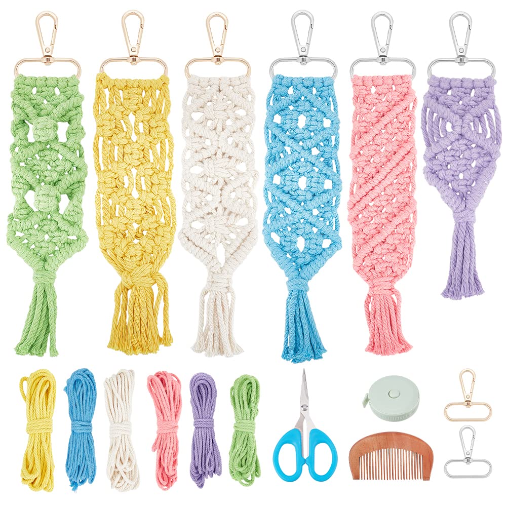 INFUNLY Macrame y material de knotting selecto para proyectos textiles de nivel 8