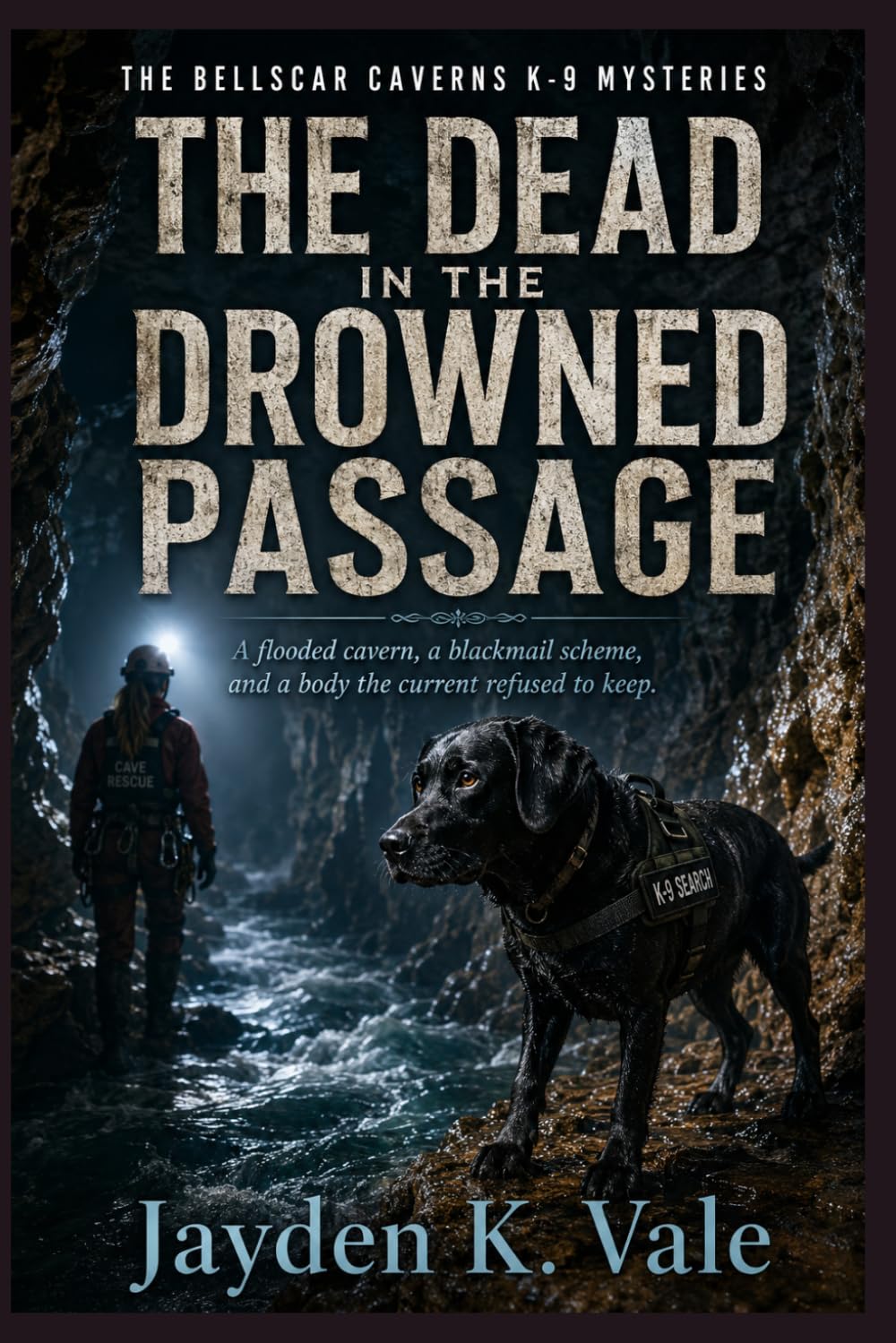 THE DEAD IN THE DROWNED PASSAGE: A flooded cavern, a blackmail scheme, and a body the current refused to keep. (THE BELLSCAR CAVERNS K-9 MYSTERIES)