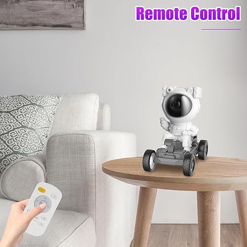 Miniatura 6 de Proyector de astronauta Star Galaxy 2.0, 8 efectos de nebulosa HD (17 combinaciones de luz), proyector Space Buddy Luz nocturna para dormitorio