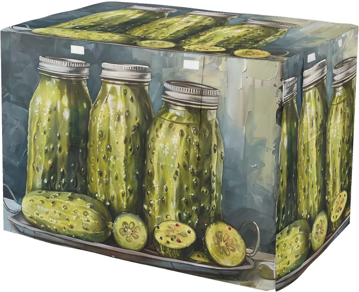 Pickle Party Dog Crate Cover S-XL UV-Resistant Pet Cage Cover with Openings, Reduces Barking, X-Large