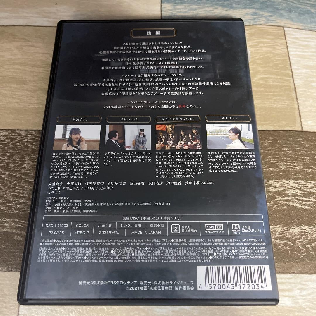 全巻セット2パックDVD▼未成仏百物語 AKB48 異界への灯火寺(2枚セット)前編、後編 レンタル落ち 全巻セット2パックDVD▽未成仏百物語 AKB48 異界への灯火