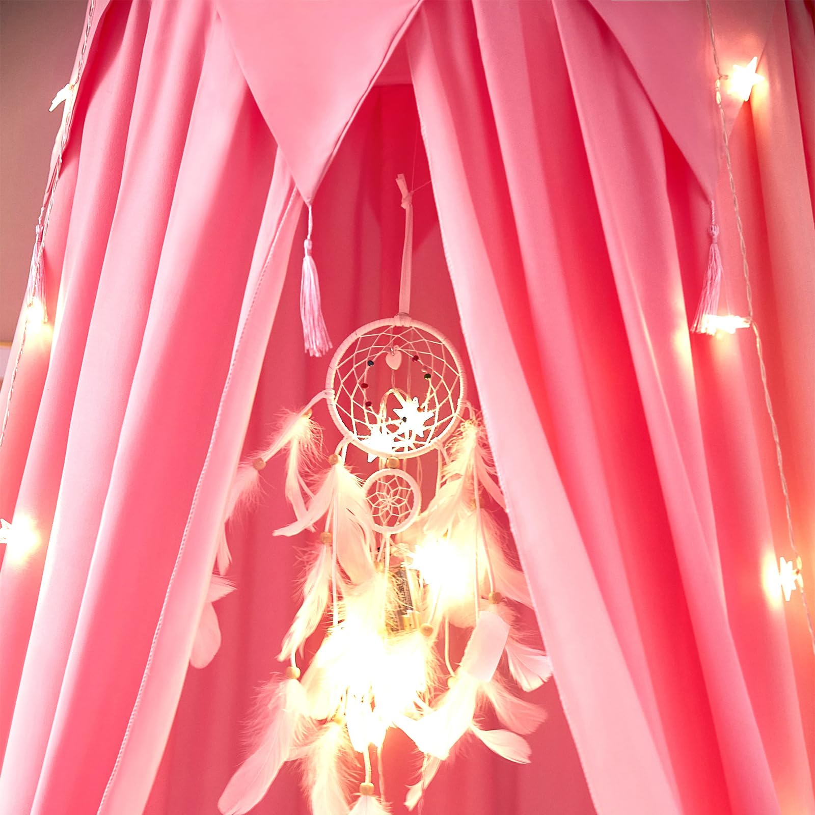 ZIQINPSQ Bed Canopy,Mosquito Protection,Mosquito Net Double Bed and Single Bed,Insect Repellent Foldable Portable for Girls Home Garden - Image 4
