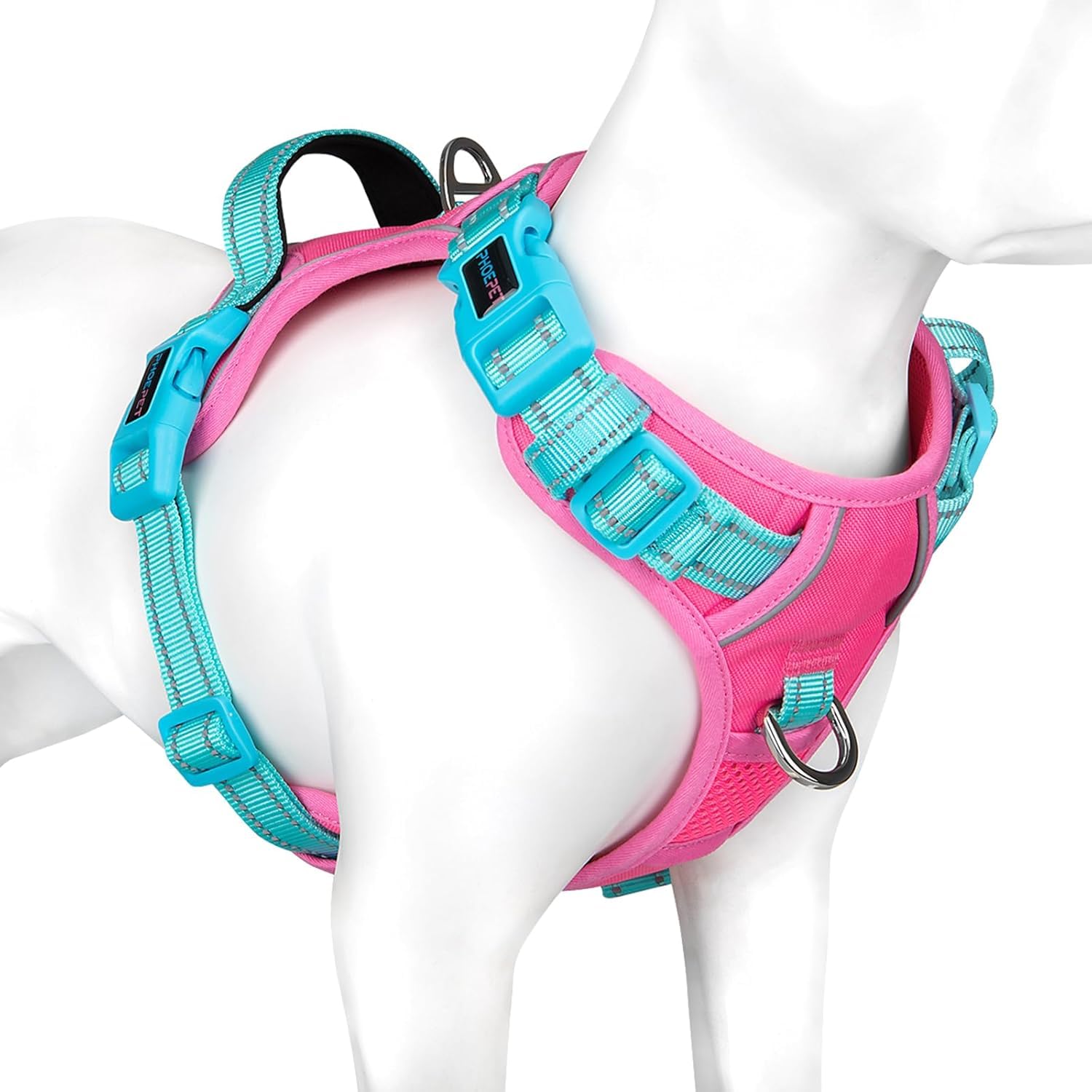 PHOEPET Dog Harness No Pull, Escape Proof Adjustable Vest