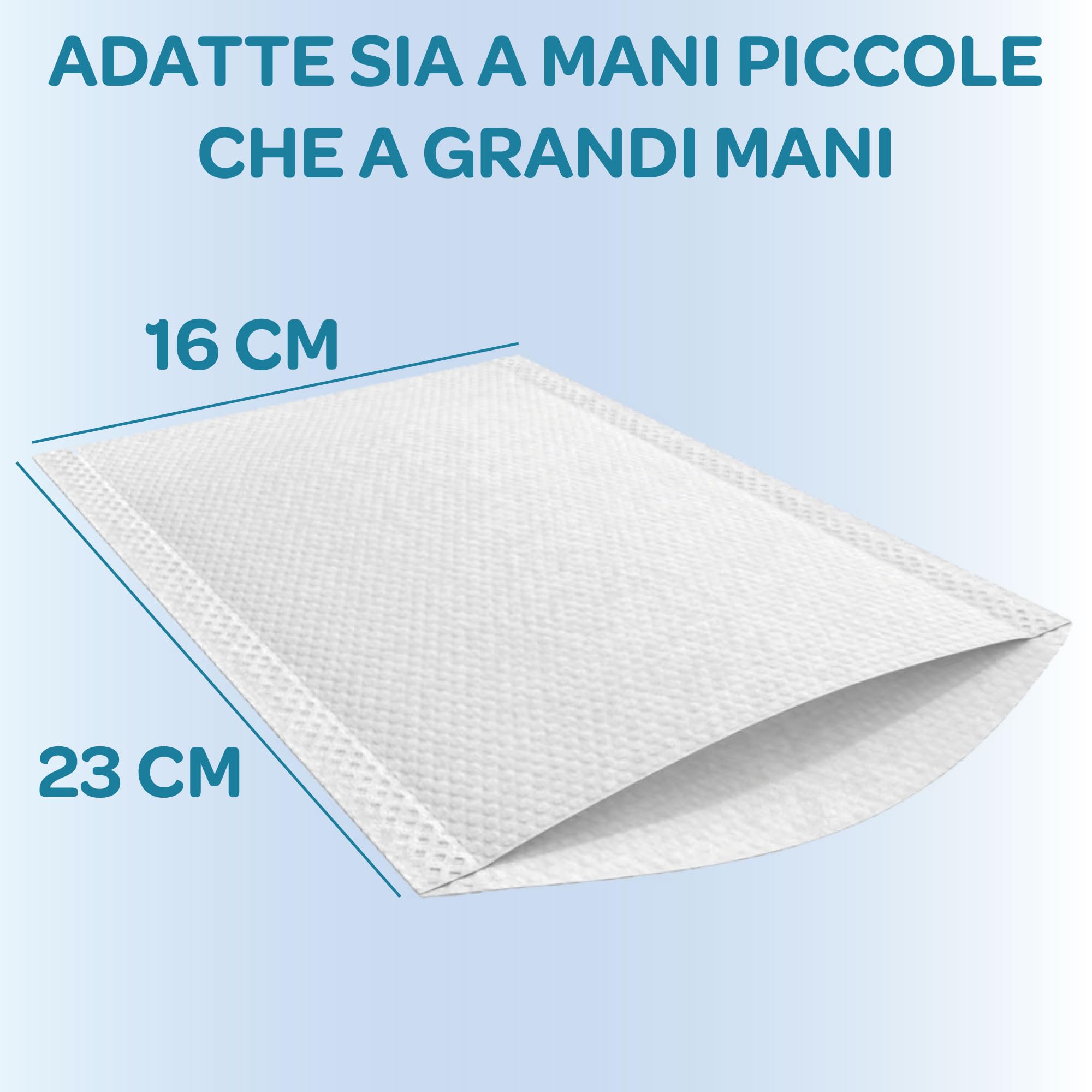 Sunny Day - 200x Manopole Saponate Monouso - Guanti Presaponati per Lavare Anziani - Pulizia, Lavaggio e Igiene per Allettati, Incontinenza, Post Operazione e Camping