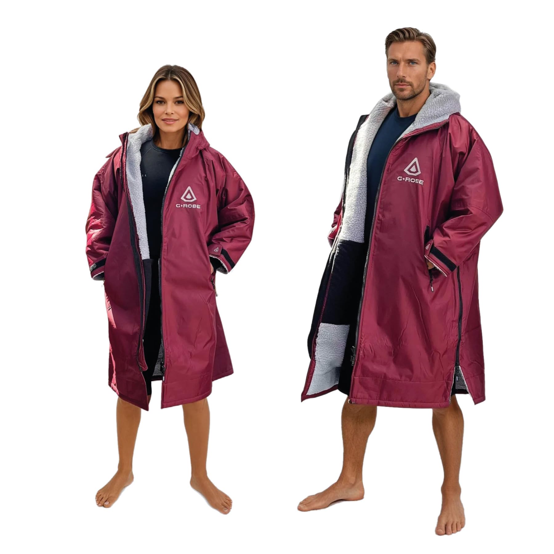 Bata cambiadora de manga larga impermeable hecha con materiales reciclados 8