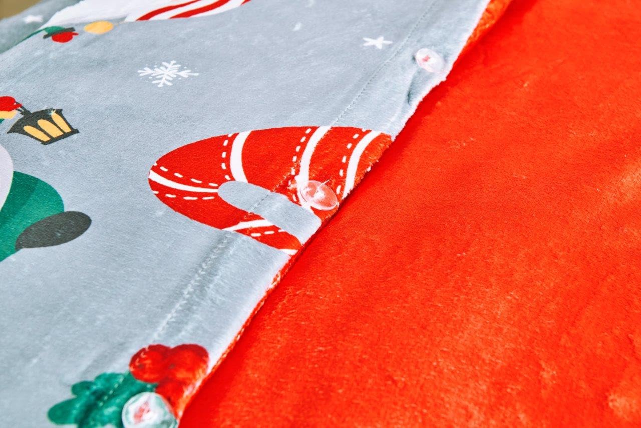 GC GAVENO CAVAILIA Christmas Duvet Cover - Teddy Fleece Bedding Single Bed Set With Pillow Case - Kids Quilt Cover Duvet Set - Breathable Xmas Bed Cover (135x200 cm) - Image 3