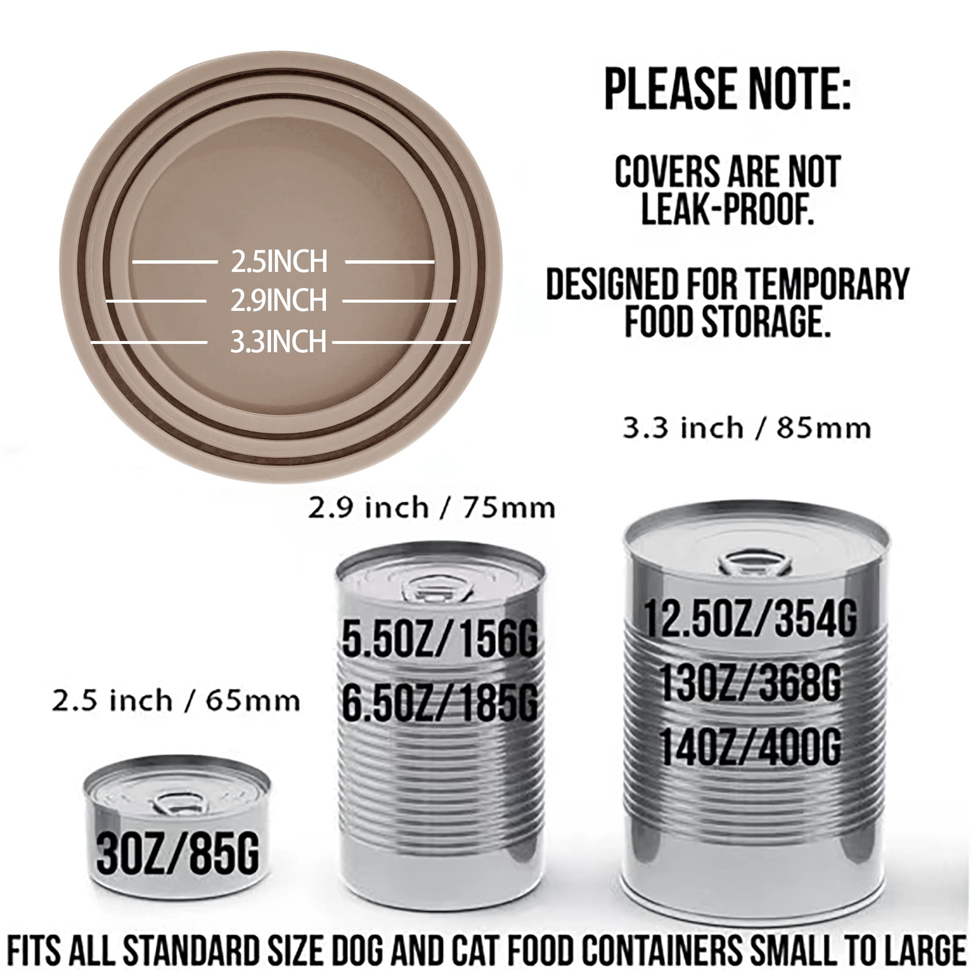 4 Coperchi In Silicone Per Lattine Da 65-85 Mm Con Cucchiai - Per Cibo Animali E Conserve - Foto 7