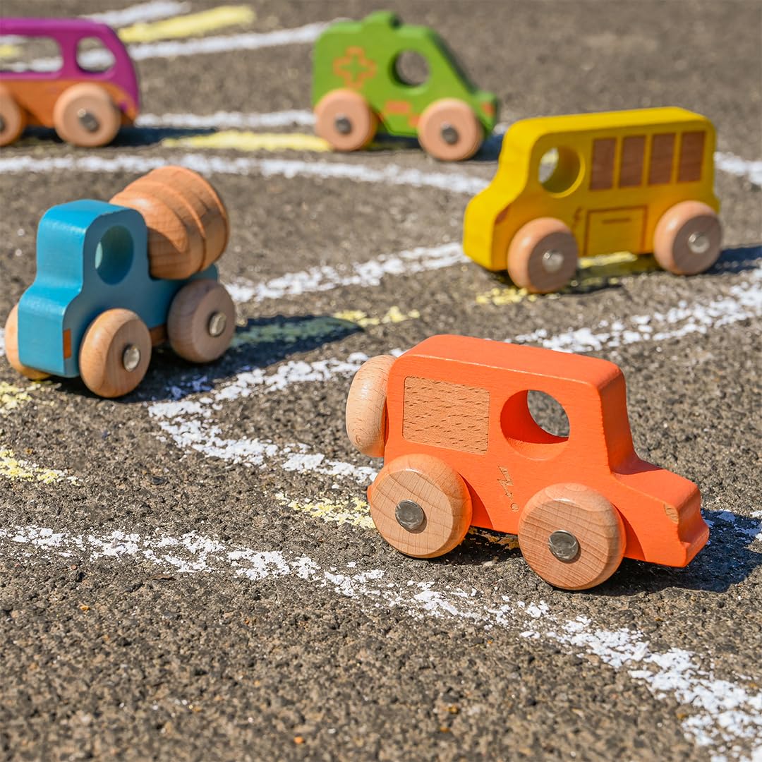 TickiT Rainbow Wooden Vehicles