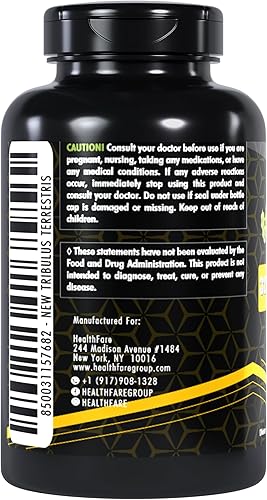 Miniatura 3 de Tribulus Terrestris 32,500 mg  200 Cápsulas  Suplemento herbario de alta potencia  Apoya el bienestar  Sin OMG  Sin gluten