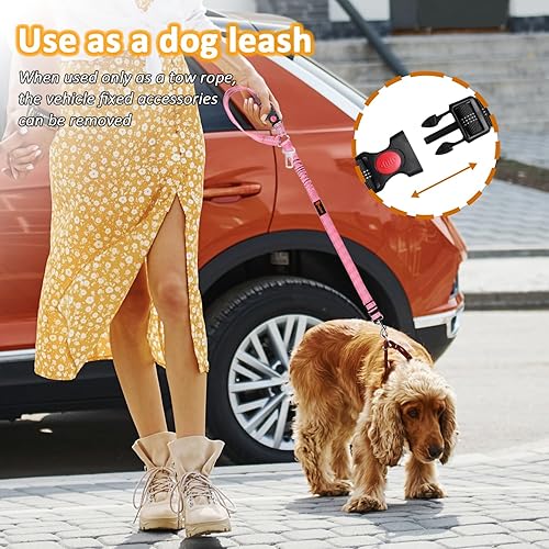 Miniatura 4 de Arnés de cinturón de seguridad extraíble para perro, 3 en 1, correa de cinturón de seguridad de automóvil para perro, laqibak se asegura al