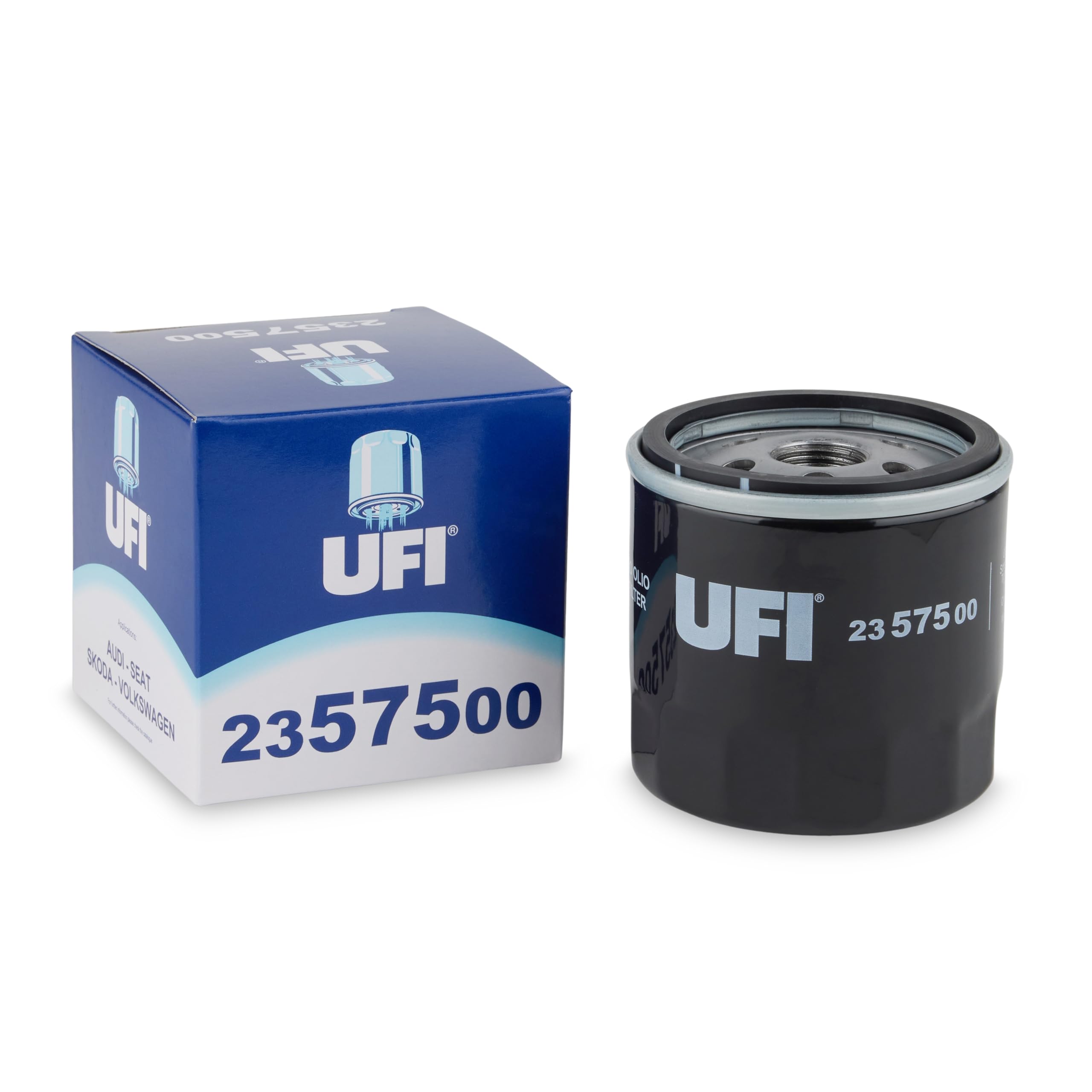 UFI Filters, Oil Filter 23.575.00, Replacement Oil Filter, Suitable for Car, Applicable to Various Models Audi, Cupra, Seat, Skoda e Volkswagen
