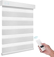 Vista 27 de ACMEART Persianas Cebra Motorizadas con Control Remoto, Control por APP y Funciona con Alexa/Google/Matter, Persianas de Ventana 100% Opacas