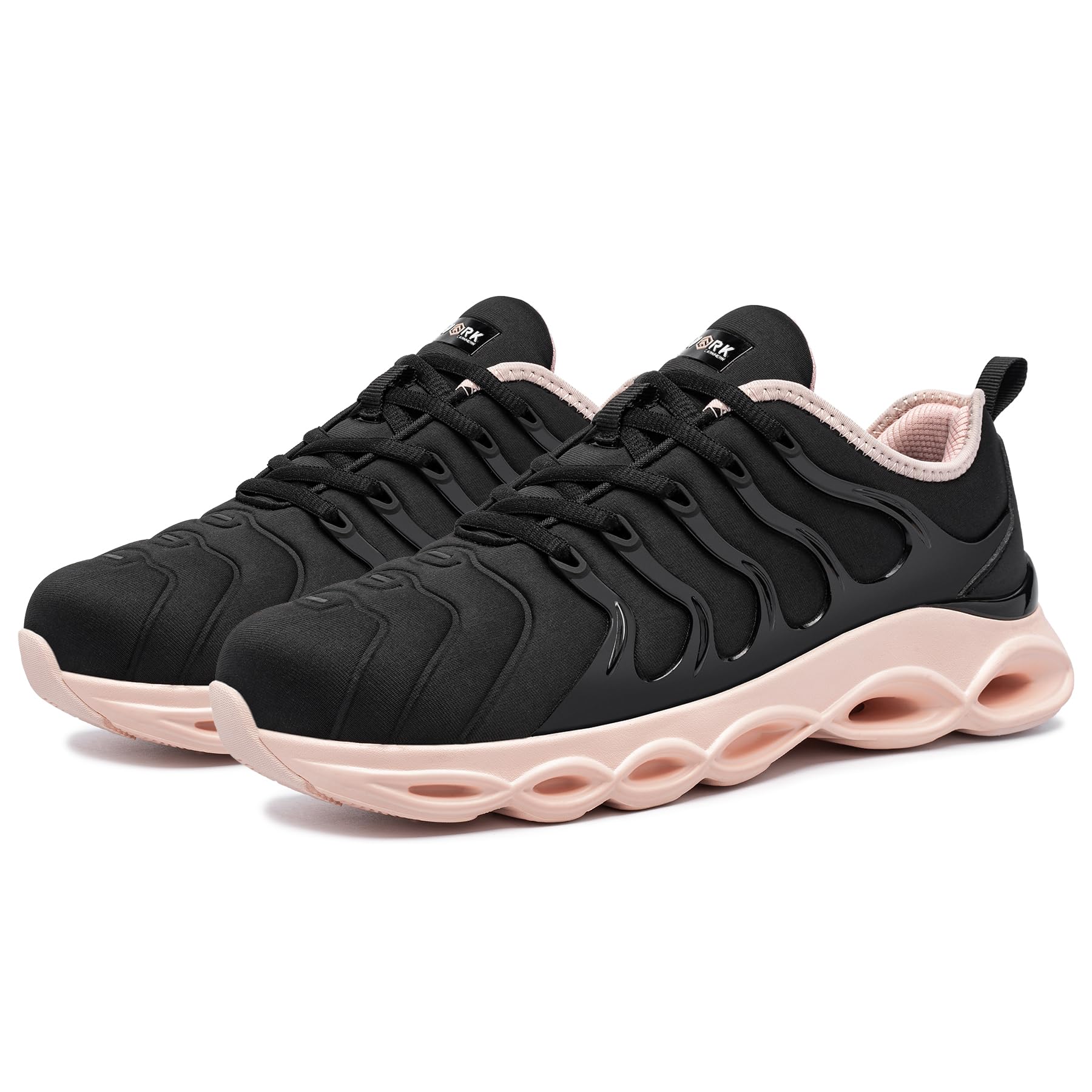 LARNMERN Chaussures de Sécurité Femme Légères Embout Acier Respirantes Basket Poudre Noire 40 EU