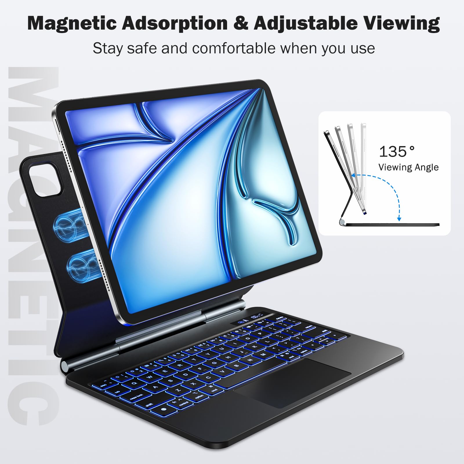 Amazon.com: Wenlaty for iPad Air 11 Inch Case with Keyboard (M2