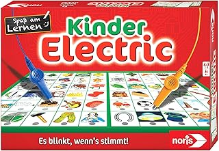 Noris 606013702 Kinder Electric Educational Classic Game, What Fits Together, It Flashes When It's Right, 4 Years and Up